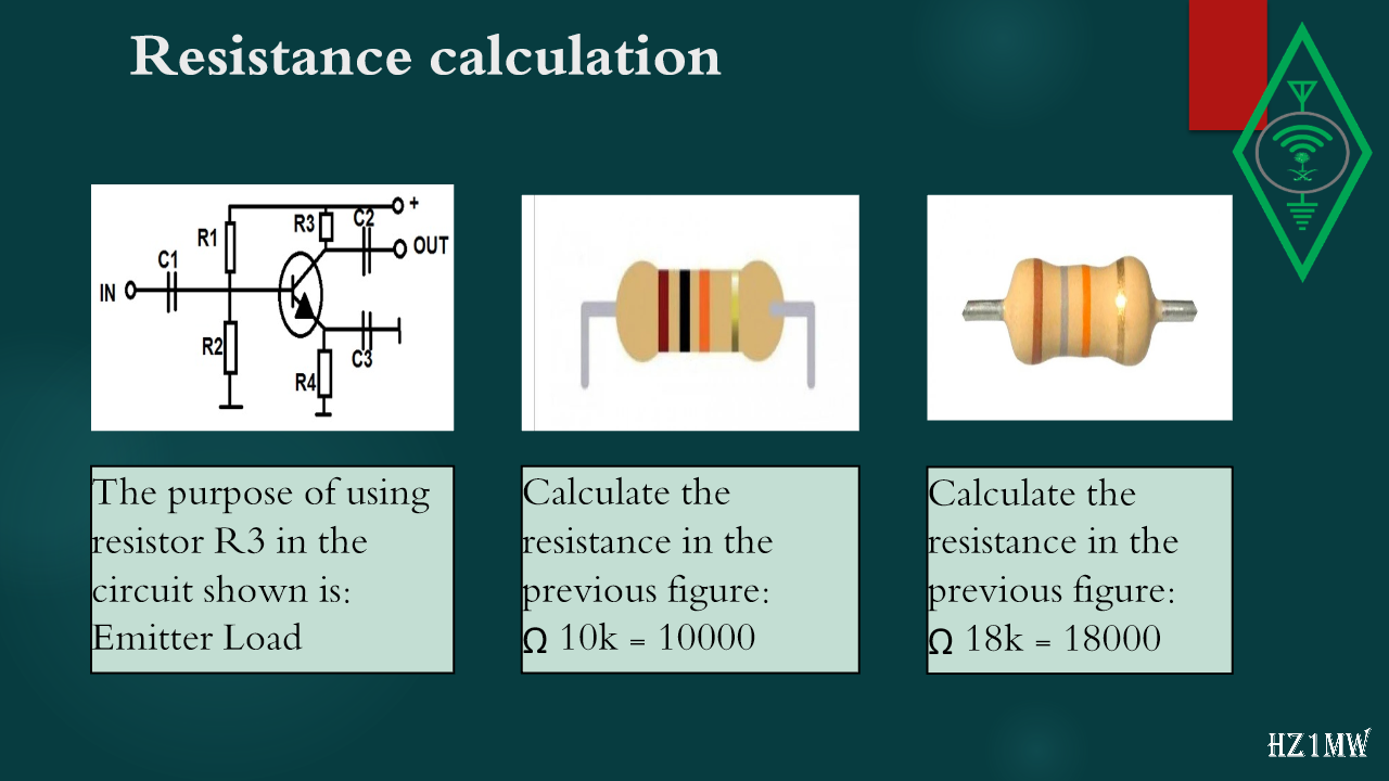 Slide 74: Resistance calculation