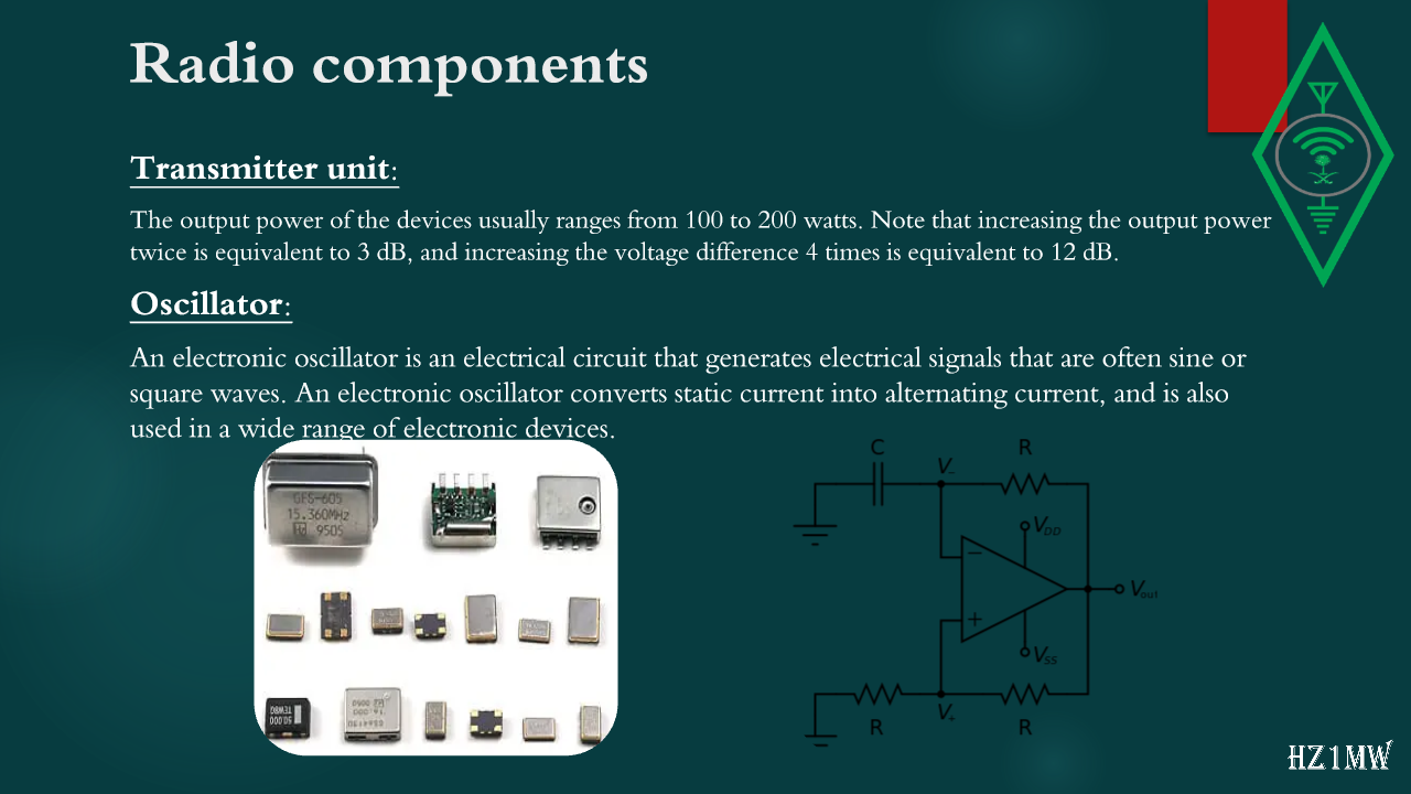 Slide 108: Radio components
