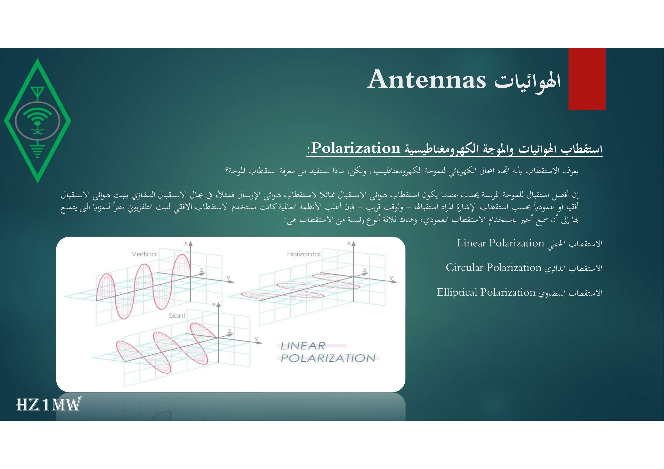 الشريحة 94: الهوائيات Antennas