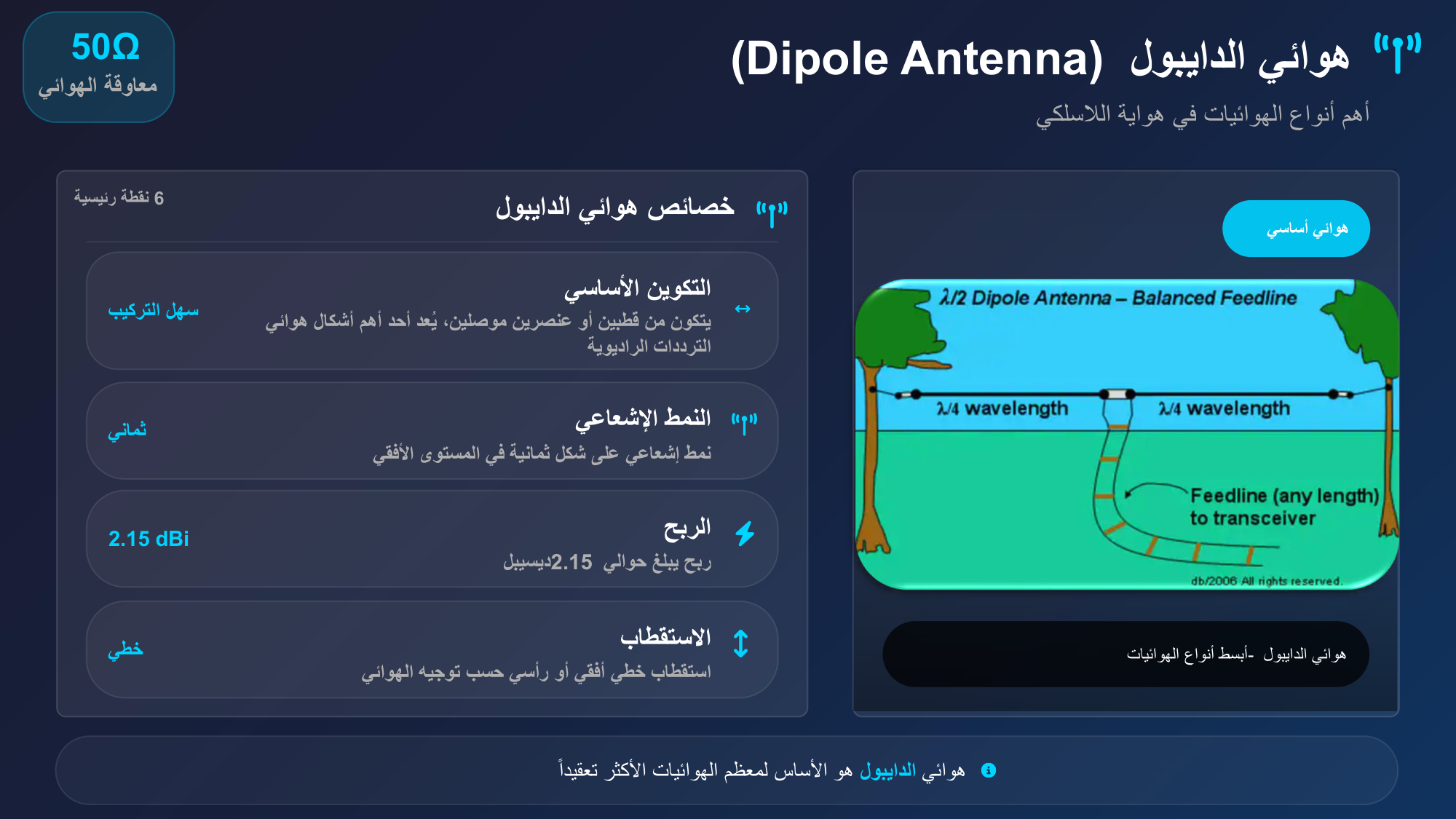 الشريحة 131: هوائي أساسي