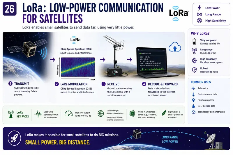 LoRa: اتصال منخفض القدرة للأقمار الصناعية