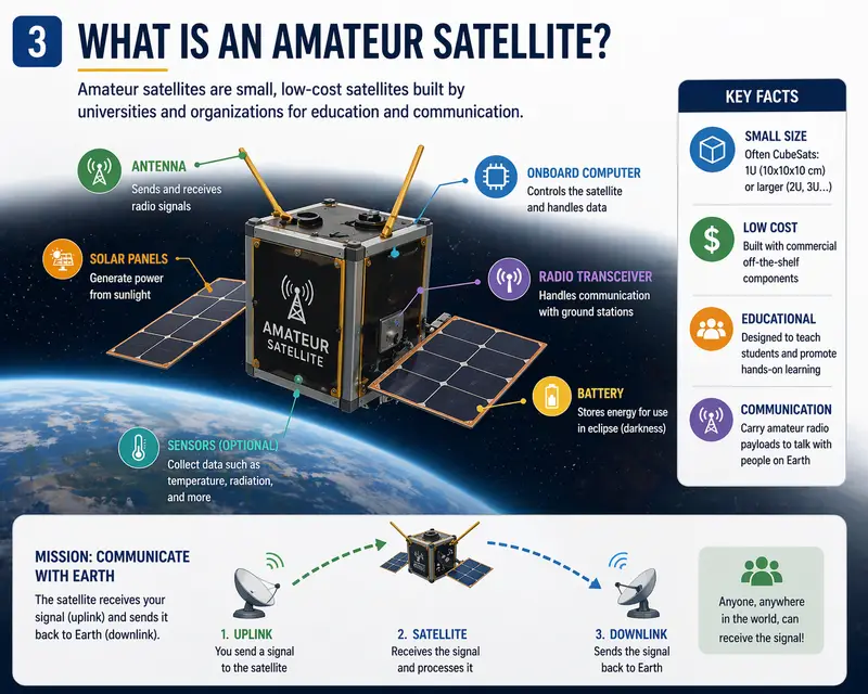 What Is an Amateur Satellite? visual
