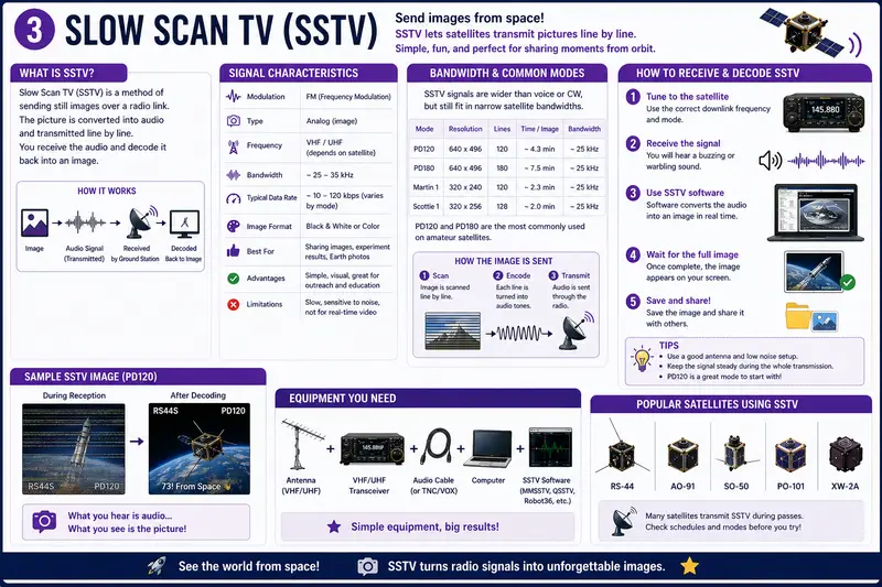 Slow Scan TV (SSTV) visual